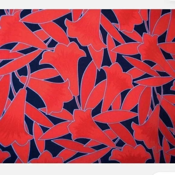 Ann Taylor Floral Ruffle Cuffed Shirtdress in Night Sky Size Small - Picture 10 of 12